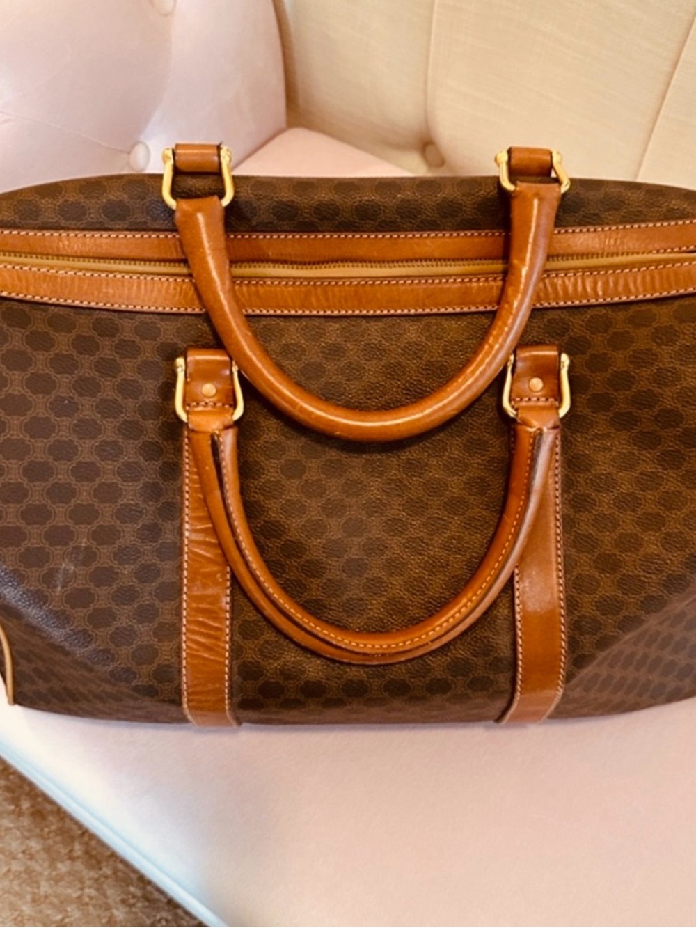 Celine Macadam Coated Canvas travel Bag - Picture 15 of 15